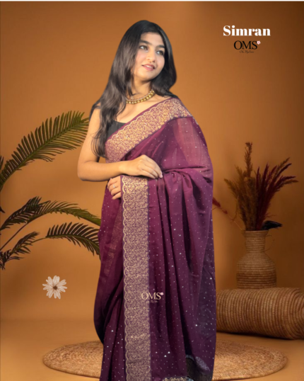 Simran – Royal Plum Elegance
